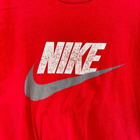 Nike Large Swoosh & NIke Womens Size Medium Cotton Long Sleeve Tee Shirt - Picture 2 of 4